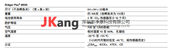 Pac6500气体检测仪,Drager德尔格Pac6500单一气体检测仪