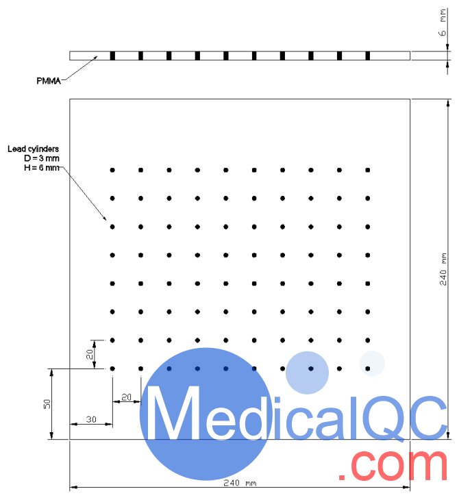 QRM-Beamstop散射校正板,QRM-Beamstop X射线散射模体