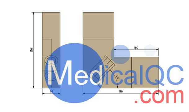 QRM-50143足根骨模体,JIS足根骨模体，X射线骨密度仪校准模块结构图